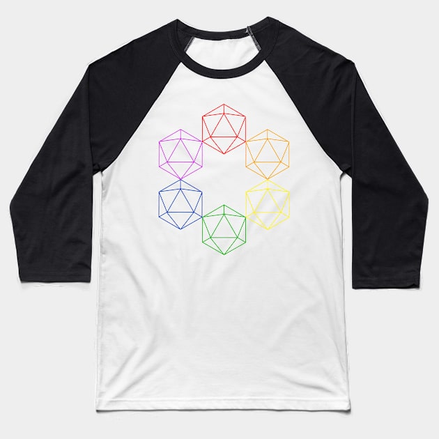 Pride d20 Baseball T-Shirt by PattyT